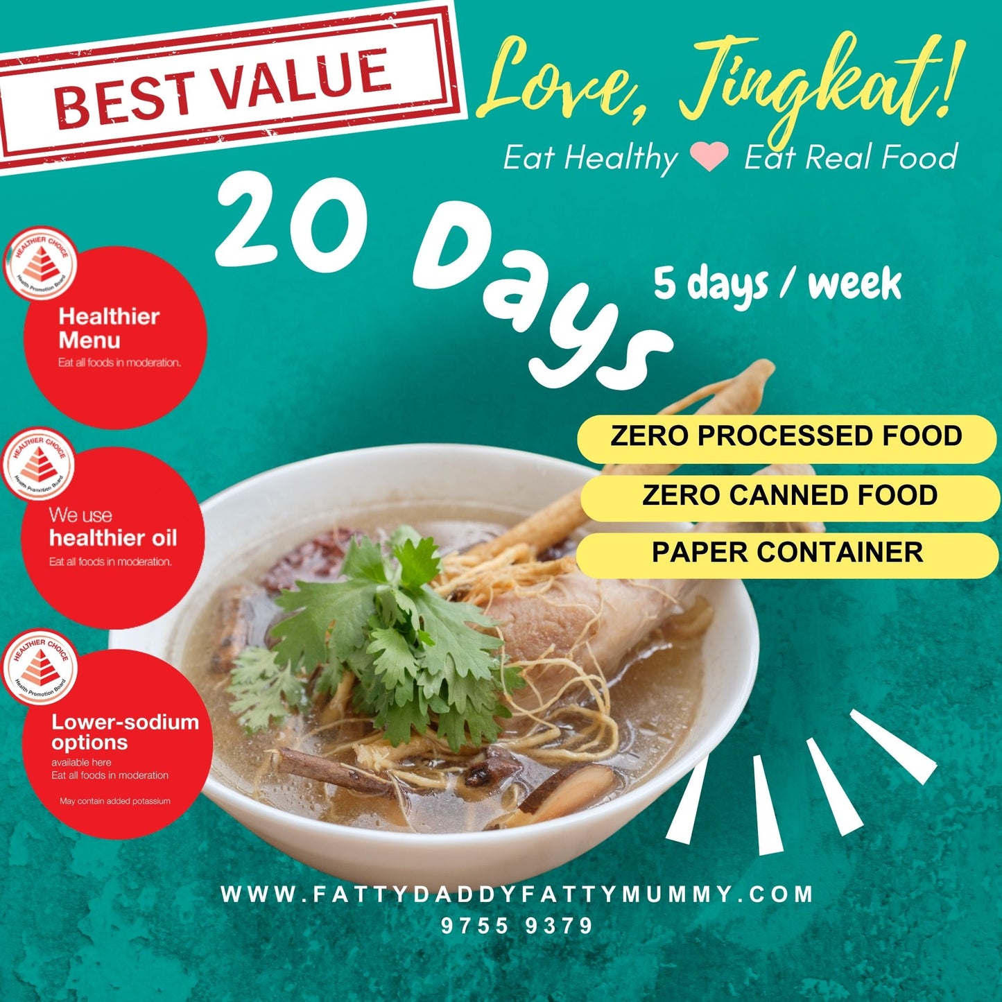Healthier Choice Tingkat - Love Tingkat- fattydaddyfattymummy