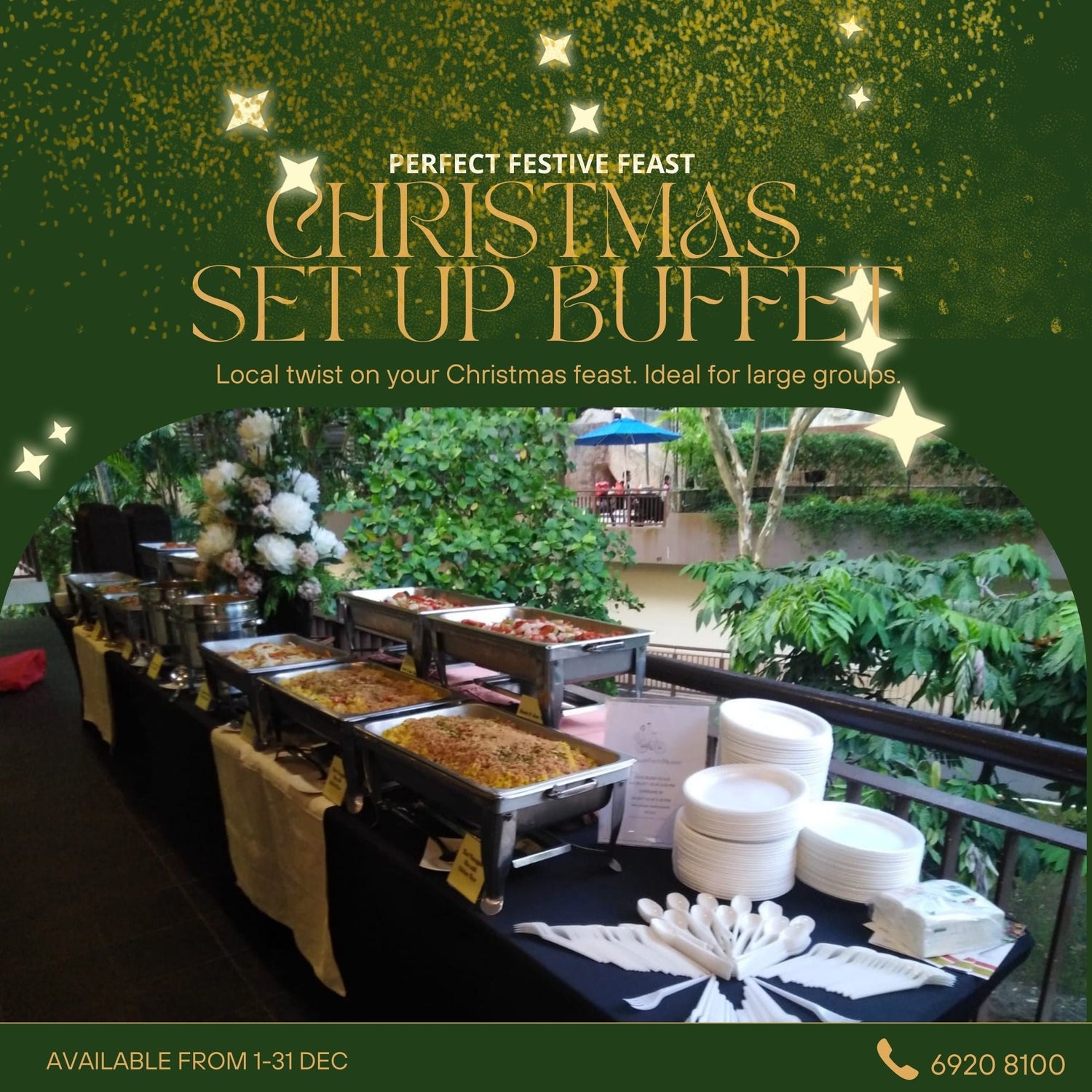 Christmas Set Up Buffet