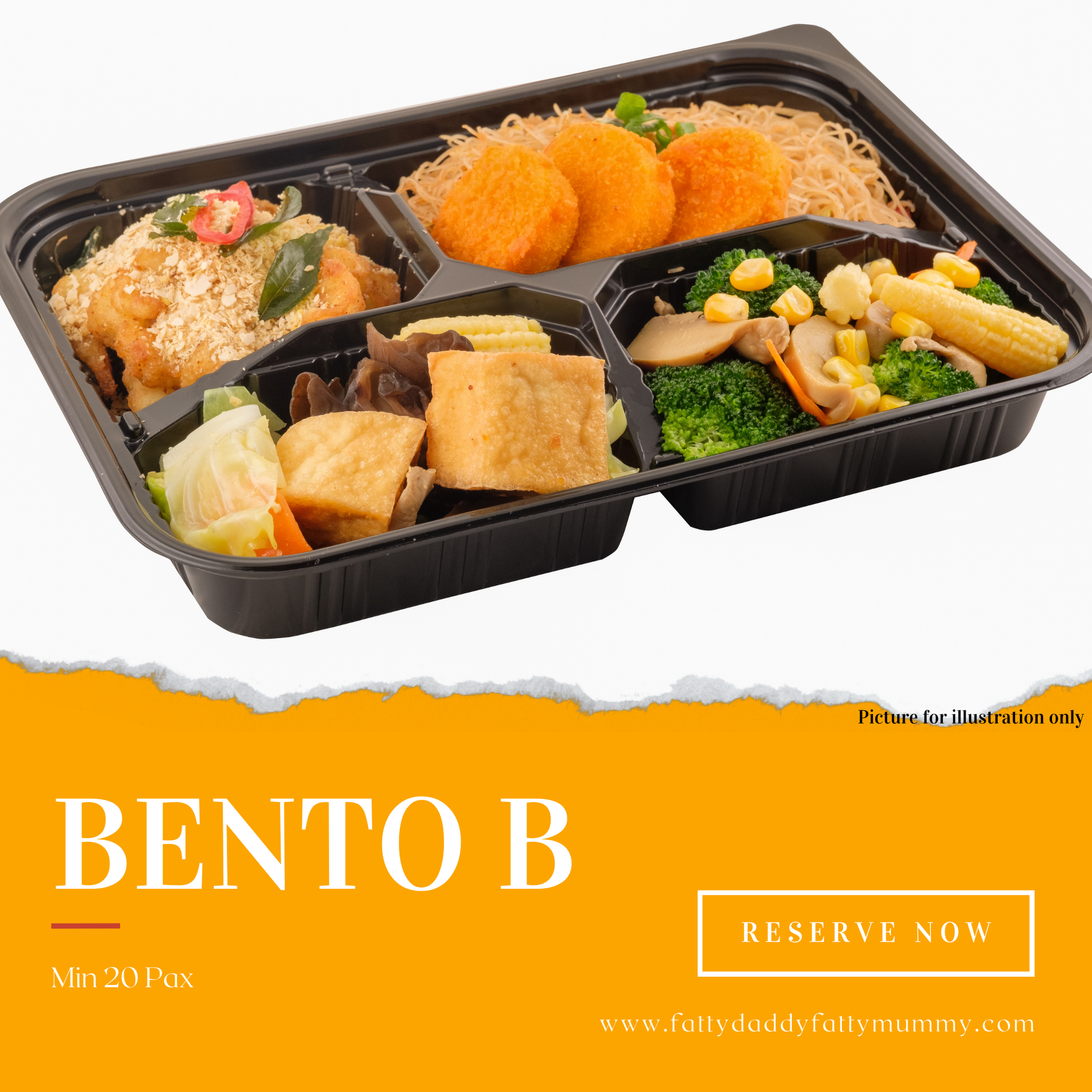 Bento Catering Set B for 20 Pax - Premium Fresh Tingkat Catering ...